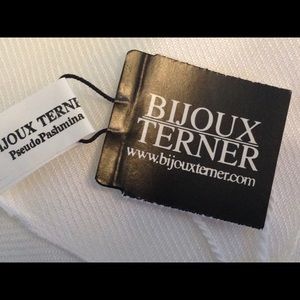 Pashmina Scarf Wrap by Bijoux Turner-Bright White